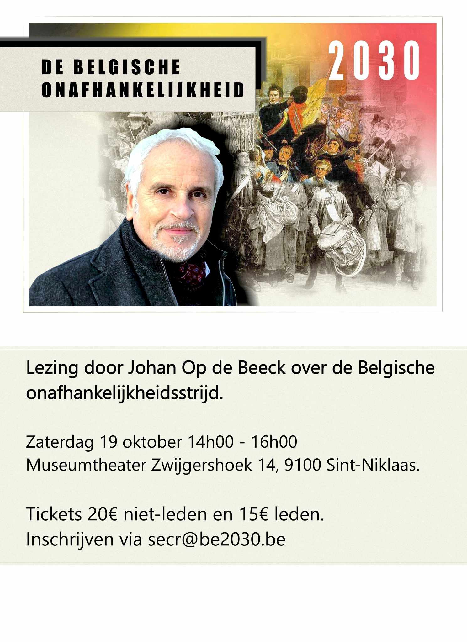 lezing Johan Op De Beeck - Belgische onafhankelijksstrijd